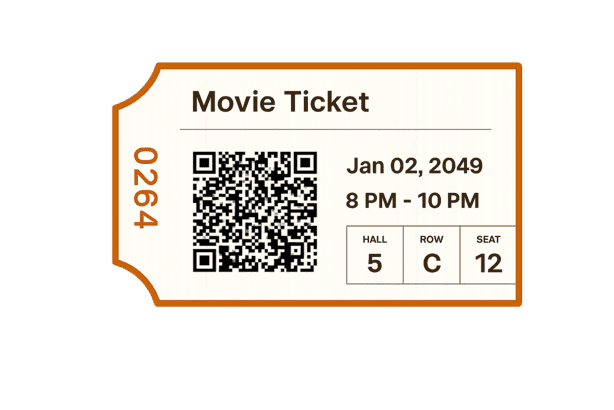 Movie Ticket Attachment