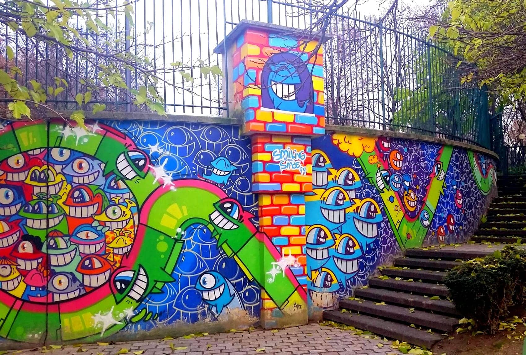 Vibrant street art in Paris